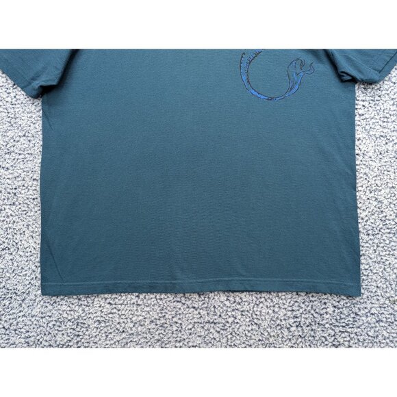 Y2K Old Navy Shirt Mens XL Mermaid Graphic Relaxed Fit Skater Grunge VTG Blue - Picture 4 of 11